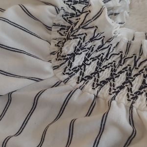 Striped off-the-shoulder blouse! (American Eagle)